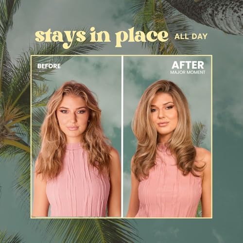 Beachwaver Major Moment Strong Hold Hairspray - Full Size (8.3 Oz) | Extra-Strength Vegan Hairspray For Long-Lasting Styles w/Brushable Finish - Removes Frizz & Locks In Style | Bali Beach Night