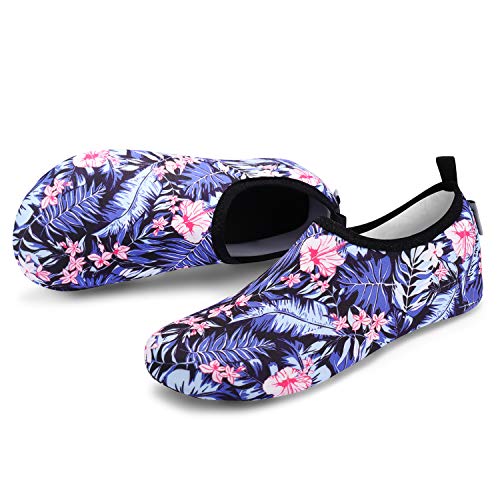 VIFUUR Water Sports Unisex Shoes Blue/Leaf - 5.5-6.5 W US/ 4.5-5.5 M US (36-37)