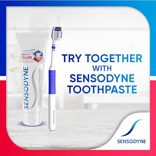 Sensodyne Sensitivity & Gum Soft Toothbrush Designed for Sensitive Teeth, 4-Pack