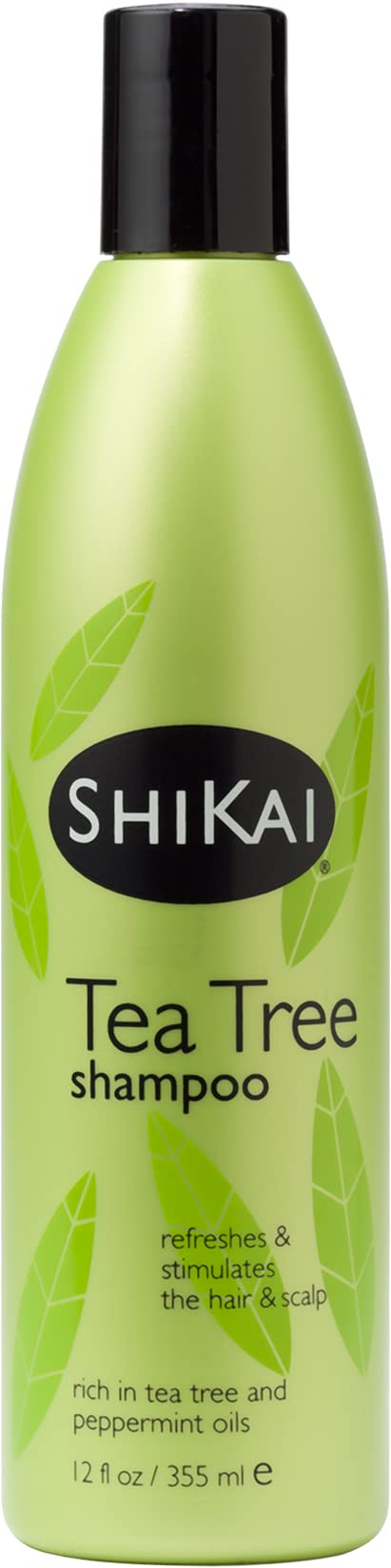 Shikai Tea Tree Shampoo (12Oz, Pack Of 2) With Peppermint & Tea Tree | Refresh & Stimulate Your Scalp | Soap Free Alternative |