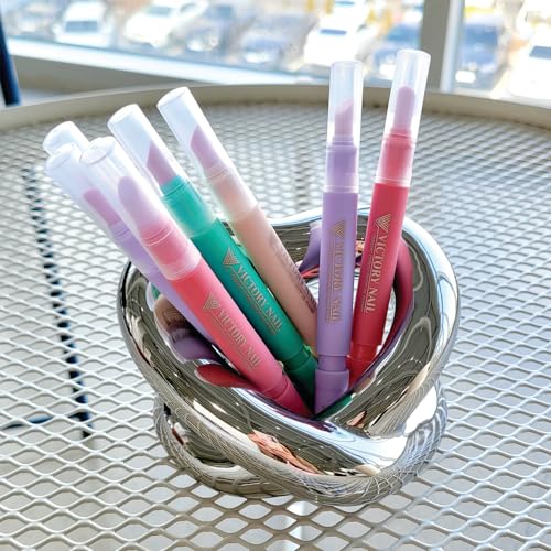 1PCS Ceramic Cuticle On/Off Oil Pusher Cuticle Pusher (Light purple)