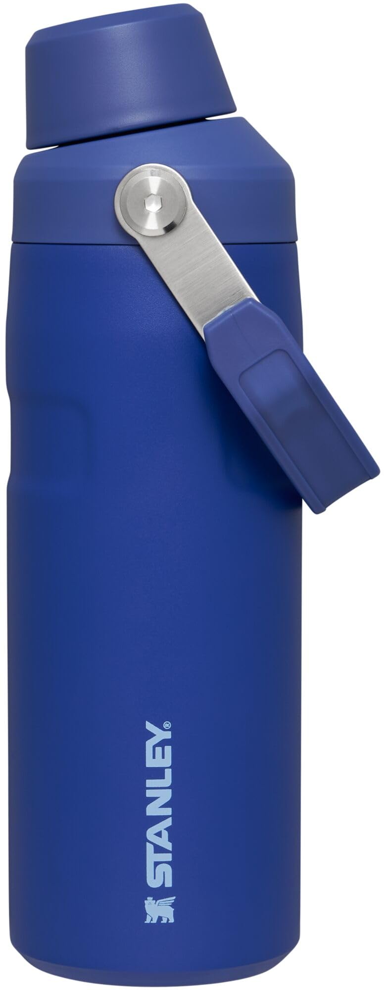 Stanley IceFlow Fast Flow Water Bottle 16 OZ | Angled Spout Lid | Lightweight & Leakproof for Travel & Gym | Insulated Stainless Steel | BPA-Free | Lapis