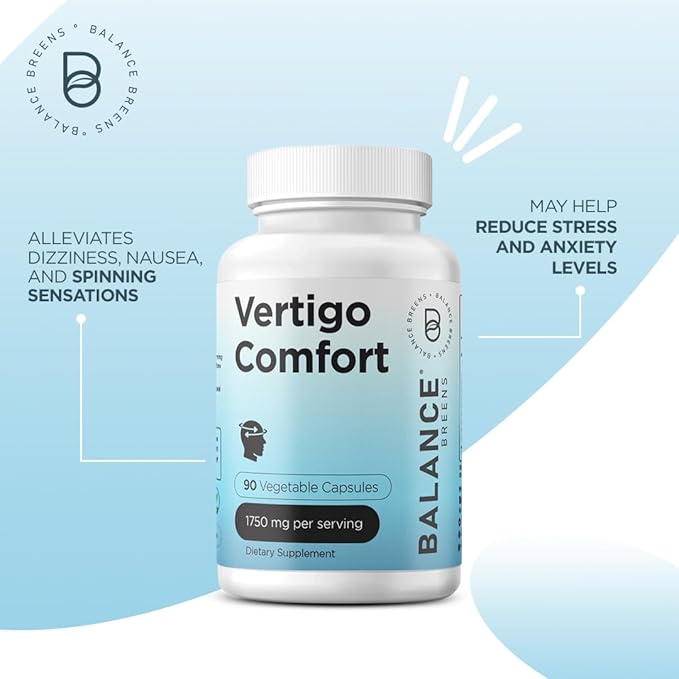 Balance Breens Vertigo Relief 1750mg + Zinc 50mg Supplement Combo