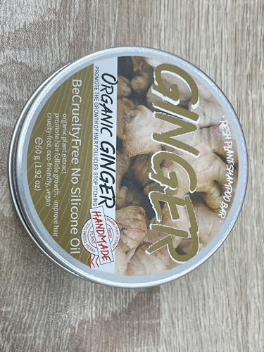 Starhig Ginger Hair Regrowth Shampoo Bar, 3 Pcs, Natural Organic, Promotes Growth, Repairs Damaged Hair, Suitable for All Hair Types