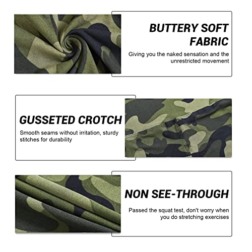 GAYHAY High Waisted Leggings for Women - Soft Opaque Slim Tummy Control Printed Pants for Running Cycling Yoga
