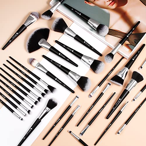 DUcare Makeup Brushes Set Professional 32Pcs Make up Brushes Premium Synthetic Kabuki Foundation Blending Face Powder Blush Concealers Eye Shadows