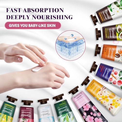 120 Pack Hand Cream Gift Set, Travel Size Lotion, Mini Hand Creams, Teacher Appreciation Gifts, Hand Cream for Dry Cracked Hands, Bulk Christmas Gifts for Coworkers Adults Women Nurse