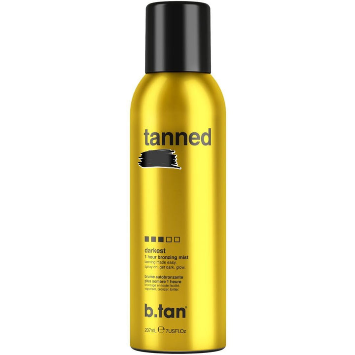 b.tan Self Tanner Bronzing Mist – Fast 1-Hour Sunless Tanning Spray | Vegan, No Smell