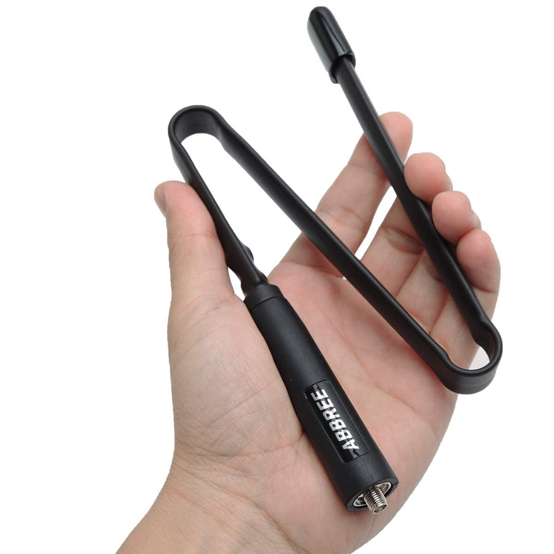 ABBREE SMA-Female Ham Radio Antenna VHF/UHF 18.8-inch 144/430MHz High Gain Foldable CS Tactical Antenna for Baofeng UV-5R BF-F8HP 5RM K5PLUS UV-21R AR-152 Quansheng K6 UVK5(8) Radio Accessories (2)