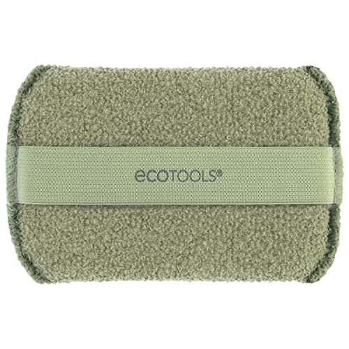 EcoTools Exfoliating Body Buffer, for Body Cleansing, Designed with Strap, Sustainable and Vegan Body Scrubber, 4 Count (Pack of 1)