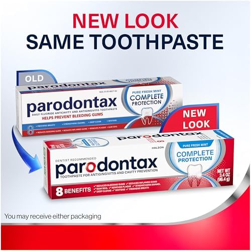 Parodontax Complete Protection Toothpaste, Pure Fresh Mint - 3.4 oz x 3
