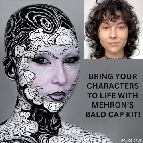 Mehron Makeup Premium Character Kits| Makeup Kits for Halloween & Cosplay| Made in the USA | Complete Kit | Includes Tools & Instructions on How to Create the Look | (Bald Cap)
