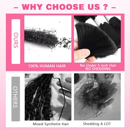 Human Braiding Hair 100g One Bundle/Pack 18 Inch Natural Black Body Wave Curly Bulk Human Hair for Braiding No Weft 100% Unprocessed Brazilian Human Hair Braiding Hair for Boho Braids