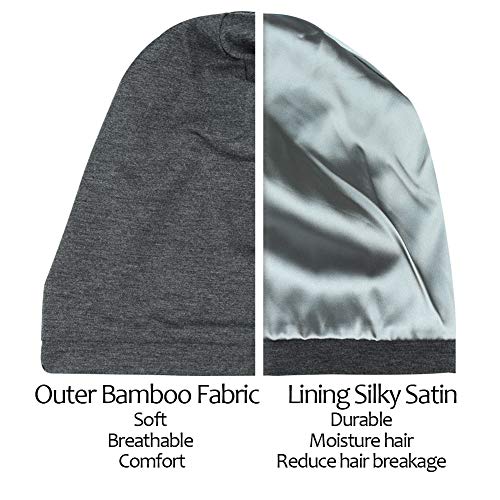 Alnorm Satin Cap for Curly Hair Sleeping Headwear for Women Long Hair