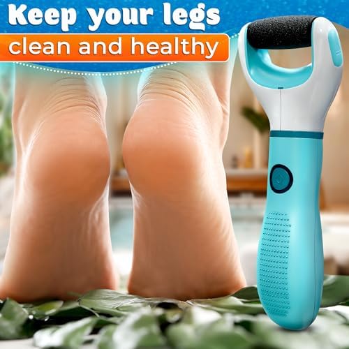Rechargeable Electric Foot Callus Remover Tool – High-Speed 2800 RPM Electric Foot Sander Callus Remover with Replaceable Roller – Compact & Easy Maintenance, Up to 2-Hour Runtime for Smooth Feet