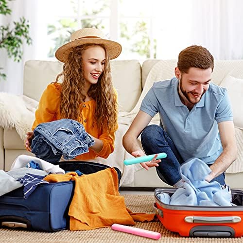 40 Pieces Travel Toothbrush Holder Case Portable Plastic Travel Toothbrush Case Toothbrush Containers Breathable Toothbrush Storage Assort Color for Travel Trip Home School Camping Business, 7 Colors