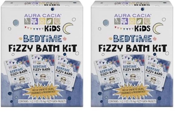 Aura Cacia Kids Bedtime Fizzy Bath Kit (Pack of 2)