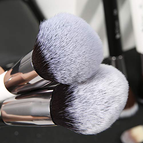 DUcare Professional Makeup Brushes 31Pcs Panda Series Makeup Brush Set Kabuki Foundation Blending Face Powder Blush Concealers Eye Shadows With Leather Case Organizer