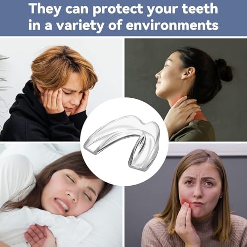 Kids Mouthguard for Teeth Grinding, Pack of 8 Moldable Kids Mouth Guards for Clenching Teeth, Sport Athletic, Whitening Tray