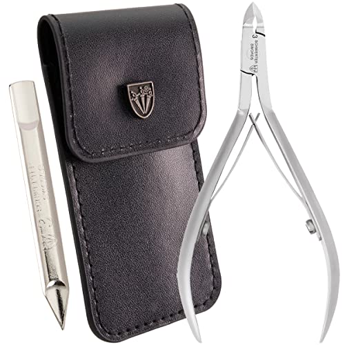 3 Swords Germany – brand quality stainless CUTICLE SKIN NIPPERS - REMOVER - CUTTER manicure pedicure grooming for professional fingernail & toenail care by 3 Swords