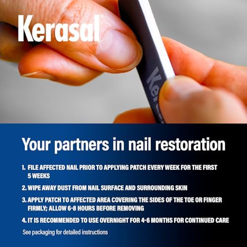 Kerasal Nighttime Nail Repair Patches 14ct and Pack of 5 Files