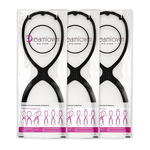 Dreamlover Wig Stand, Tall Wig Stand Long, 3 Pack