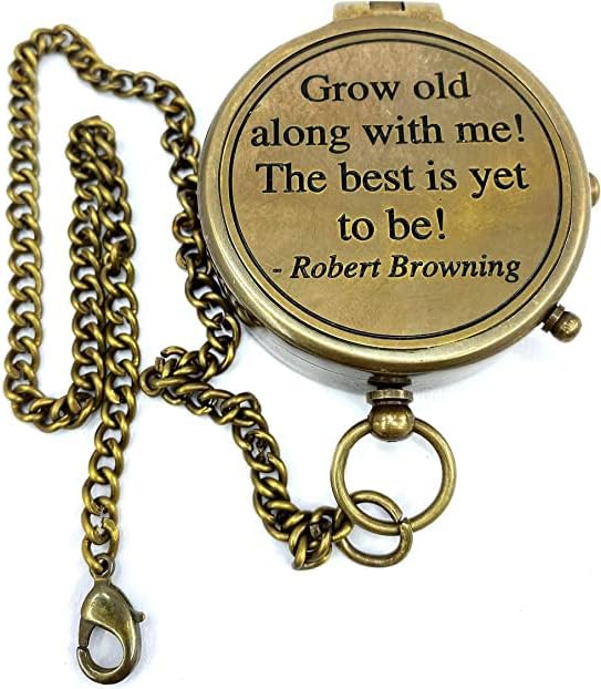 Antique Nautical Brass Engraved Compass Navigational Pocket Compass Tool for Travelling & Camping by THEHISTORICALHUB