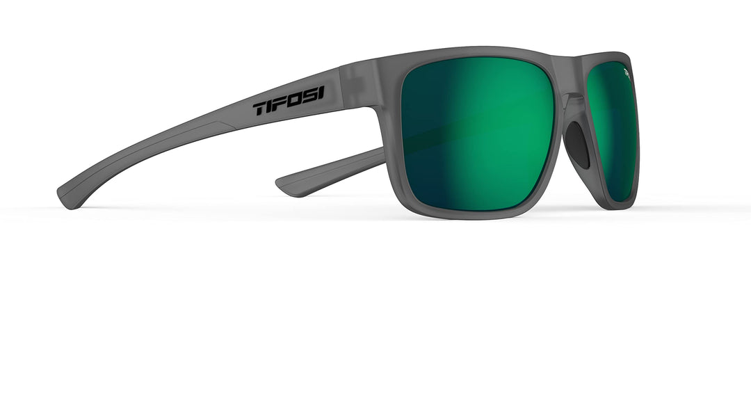 Tifosi Optics Swick Sunglasses (Satin Vapor/Emerald Polarized Lenses)