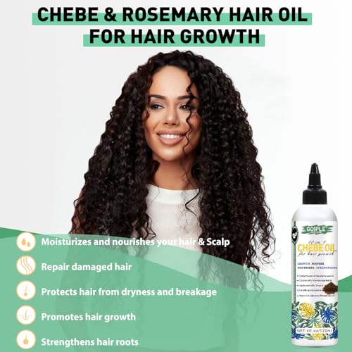 Natural Chebe Hair Oil for Hair Growth Chebe Oil Moisturizer for Scalp, African Chebe Powder for Hair Growth Stronger, Thicker, Longer Hair, 10 in 1 Chebe Hair Growth Oil Braid Bonnet for Sleeping