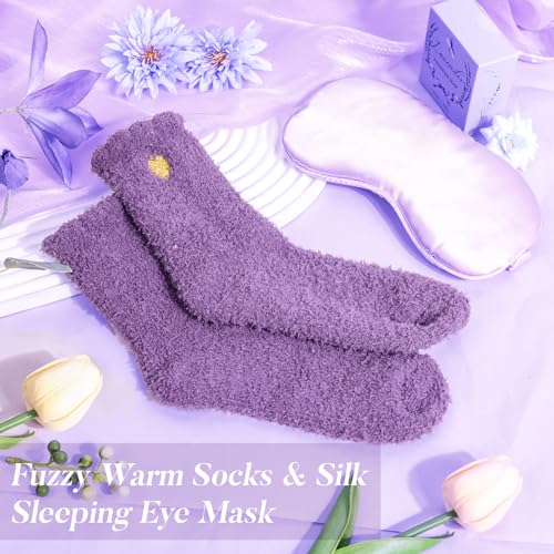 Birthday Gifts for Mom from Daughter Son, Relaxing Lavender Spa Basket Set for Women Luxury Self-Care Basket for Mama, Birthday Mothers Day Gifts for Women, Mom, Wife, Sister, Friend, Her