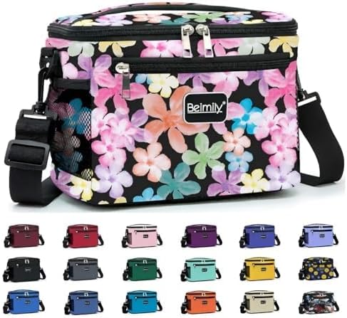 BEIMILY Lunch Bag for Women/Men,Reusable Lunch Box Small Lunch Bag Soft Sided,Leakproof Cooler Bag for Work