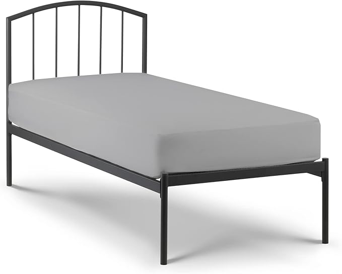 4 PC Cot Sheet Set 25x75, 100% Cotton Fitted Cot Sheet- Perfect for Narrow Twin/Rv Bunk/Camping Cot/Guest Bed Replacement, Sheets for Cot Bunk Bed-Fits Upto 4-8" Deep Mattress- Light Grey Solid