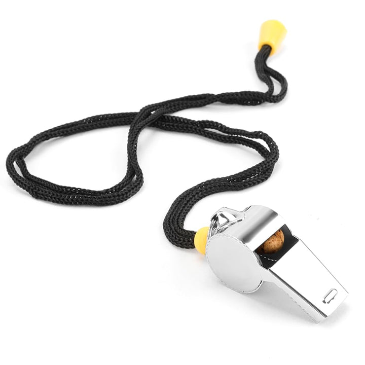 Bsofing 6 Pack Whistle, Referee Whistle, Whistle for Teachers, Coaches Whistle with Lanyard, Stainless Steel Sports Whistles, Loud Crisp Sound Whistles Great for Coaches, Referees, and Officials