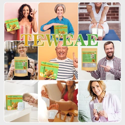 122 Pads Ginger Foot Pads -with Pure Natural Turmeric & Ginger, Wormwood, Bamboo Vinegar, Bigger Adhesive Pad Ginger Foot Pads