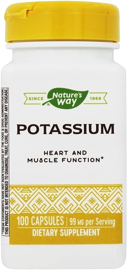 Natures Way Potassium Chelate Complex - 100 Capsules