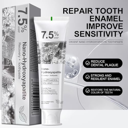 2pcs Hydroxyapatite Toothpaste for Advanced Enamel Protection, Gentle and Effective Formula, Fresh Breath, Deep Cleaning Care Toothpaste, Suitable for Sensitive Teeth