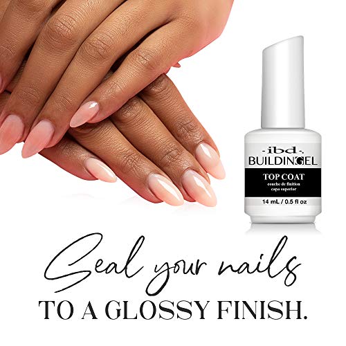 IBD Building Gel, Hard Gel Nail Extension, Top Coat, 0.5 oz