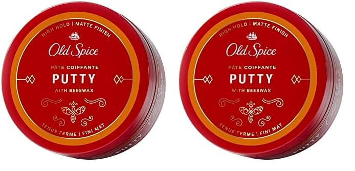Old Spice Hair Styling Putty Pomade for Men, 2.22 oz (Pack of 2)