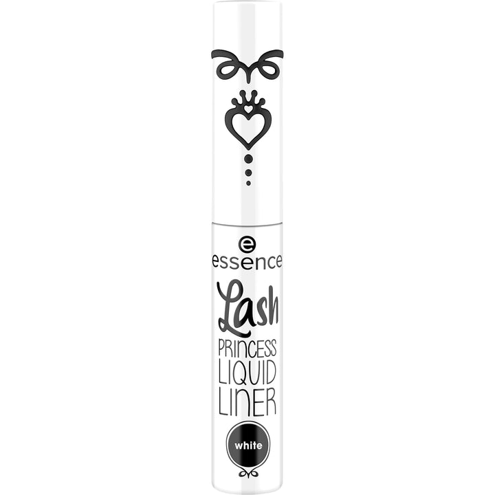 essence | Lash Princess Liner White | Smudge Proof, Matte Eyeliner with Ultra-Fine Brush Tip | Vegan & Cruelty Free