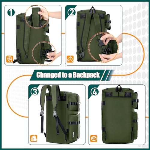 FIORETTO Women's Water-Resistant Gym Duffle Bag with Shoes Compartment, 37L Capacity, Multi-Functional, Ideal for Travel, Gym, Sports, Weekender, Light Pink