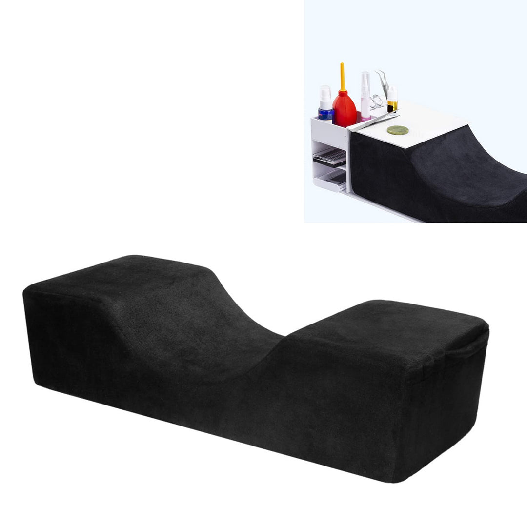 Beauty Salon Eyelash Extension Neck Pillow, Comfortable Velvet Beauty Memory Foam Pillow for Eyelash Extension Grafting Makeup t