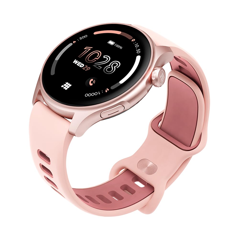 Cubitt Aura Smartwatch/Fitness Tracker with 1.43" Touch AMOLED Screen, Bluetooth Calling, 60+ Sports, Blood Oxygen, Heart Rate, Stress/Sleep Monitor, Waterproof, Step Counter, Compass Support