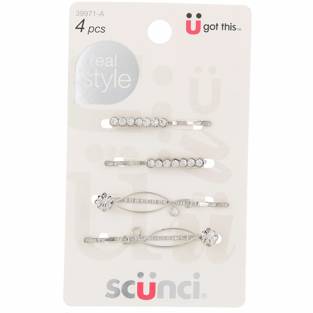 Scunci Spotlight Rhinestones Slide Pins