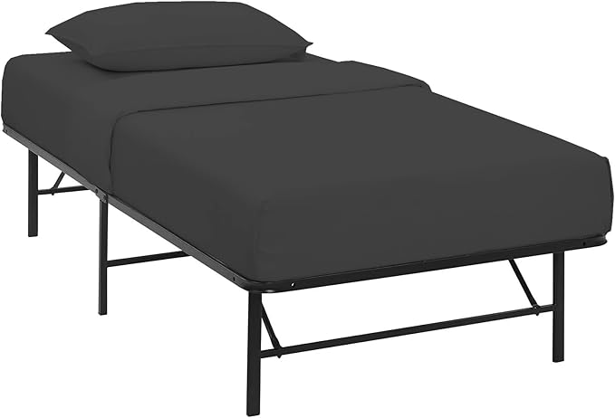 4-PC Fitted Sheet 30x80, 100% Cotton - Perfect for Narrow Twin/RV Bunk/Camping Cot/Guest Bed, Fits Upto 4-8" Deep Mattress - Charcoal Solid