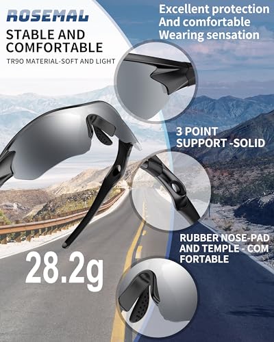 Polarized Sports Sunglasses for Men Women Youth Baseball Running Fishing Tennis Golf Cycling Driving Motor TAC UV400 TR90