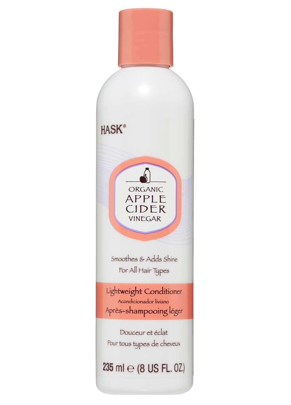 Hask Organic Apple Cider Vinegar Lightweight Conditioner, 8 Fl. Oz, 235.0 ML
