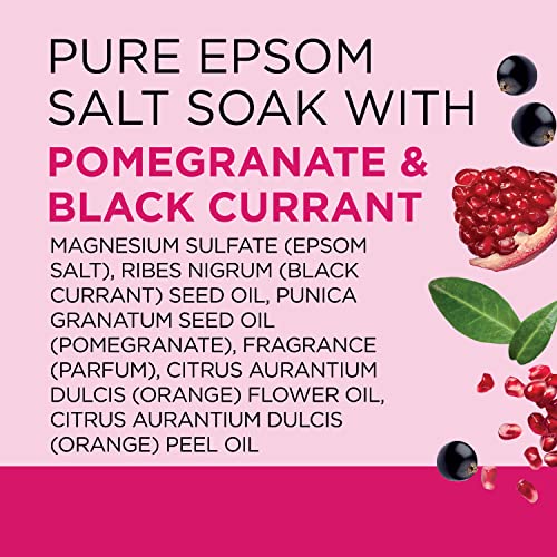 Dr Teal's Pure Epsom Salt, Pomegranate & Black Currant, 3 lbs