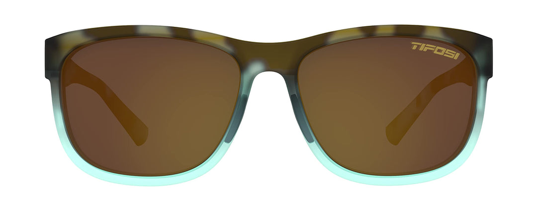 Tifosi Optics Swank XL Sunglasses (Blue Tortoise, Brown Lens)