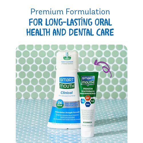 SmartMouth Clinical DDS Activated Mouthwash & Toothpaste, Bad Breath, Bleeding Gums Support