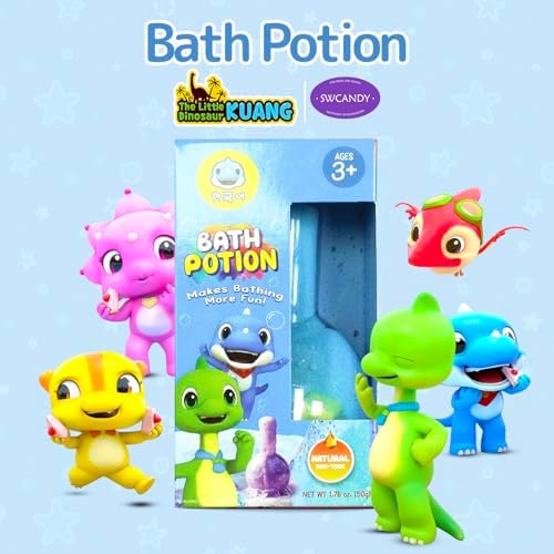Bath Toys for Kids Potion, SWCANDY 6 Pack Bath Bombs Fun Time Bathtub Colorful Bubble Foam Boys Girls with Indoor Outdoor Scientific Soap Magical Nontoxic Fizzes Eruption Age 4-8 Years Old Toddler